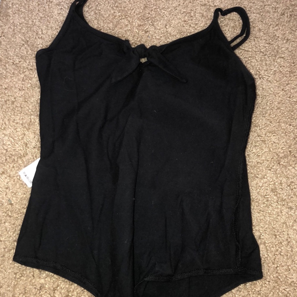 Black tie body suit